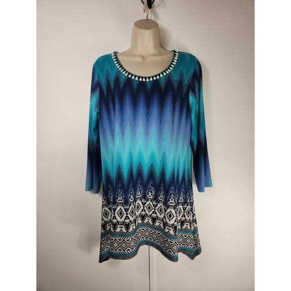 Ruby Rd‎ Top Womens Size M 3/4 Sleeve Pullover $54 - Picture 3 of 7